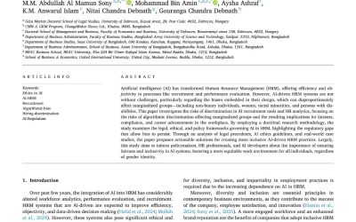 Bias in AI-driven HRM systems: Investigating discrimination risks embedded in AI recruitment tools and HR analytics