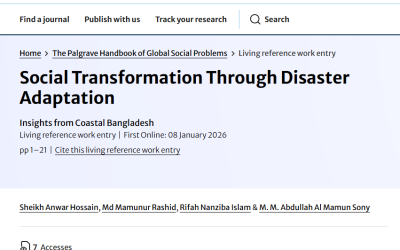 Social Transformation Through Disaster Adaptation